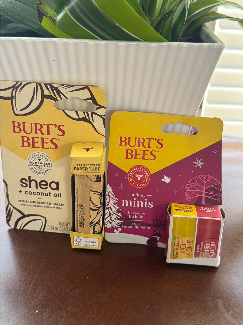 Burt's Bees Lip Balm Set - Yellow and Red Packaging